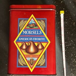 Red Morsels Tin Container